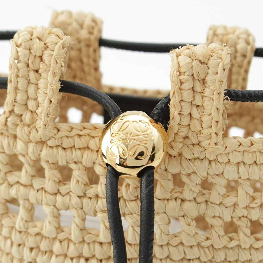 Loewe Raffia Drawstring Pocket Shoulder Bag - Picture 8 of 8